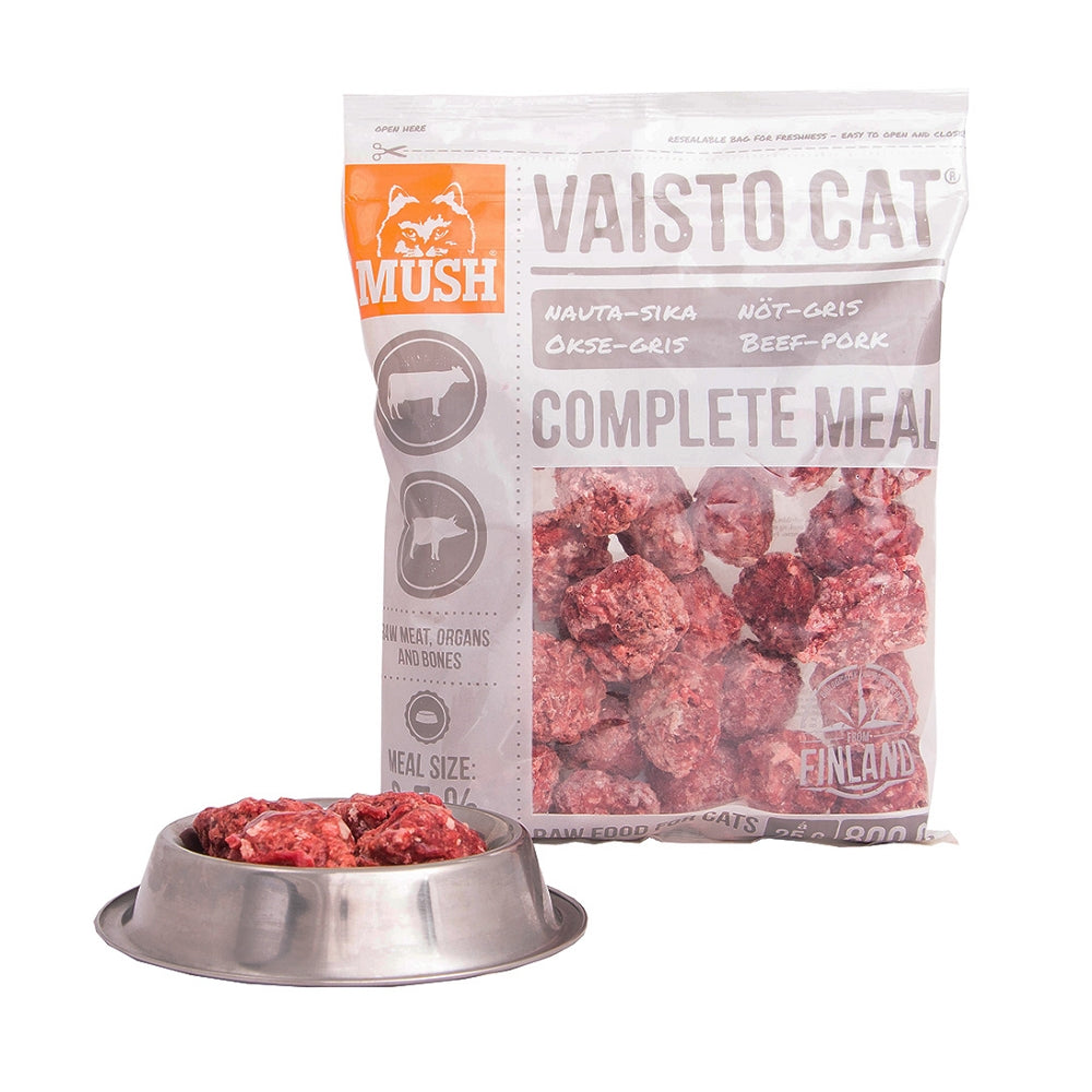Frozen Vaisto White Pork & Beef Raw Cat Food - Image 2