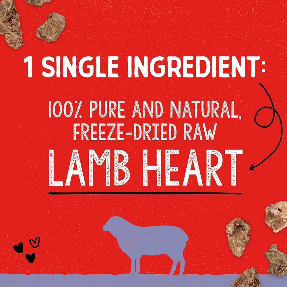 Freeze Dried Lamb Heart Dog Treats - Image 2