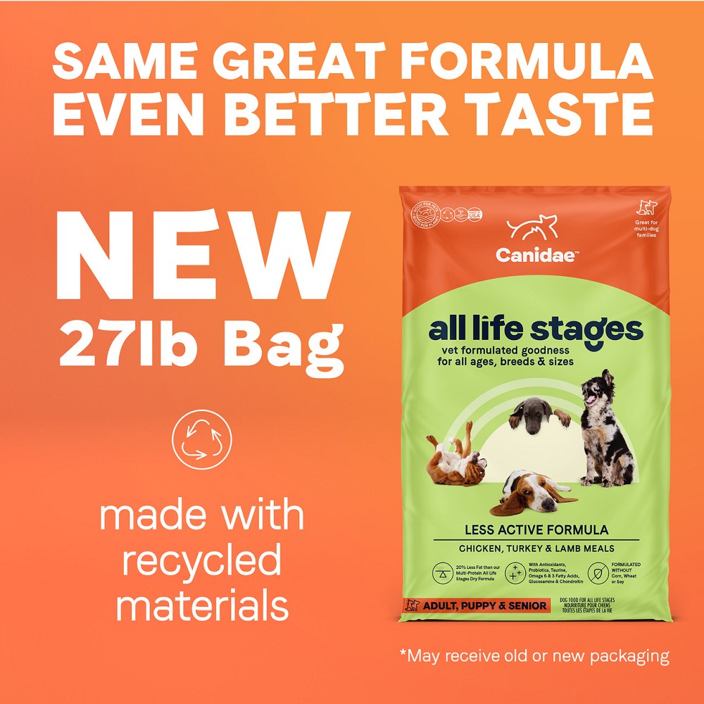 All Life Stages Less Active Formula Dog Dry Food - Chicken, Turkey & Lamb Meals - Image 2