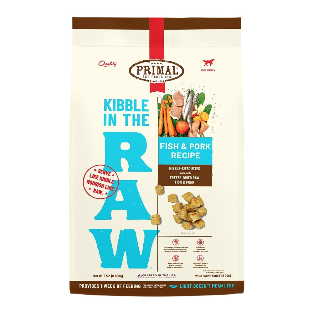 Kibble In The Raw - Freeze Dried Fish and Pork Dog Food - Image 2