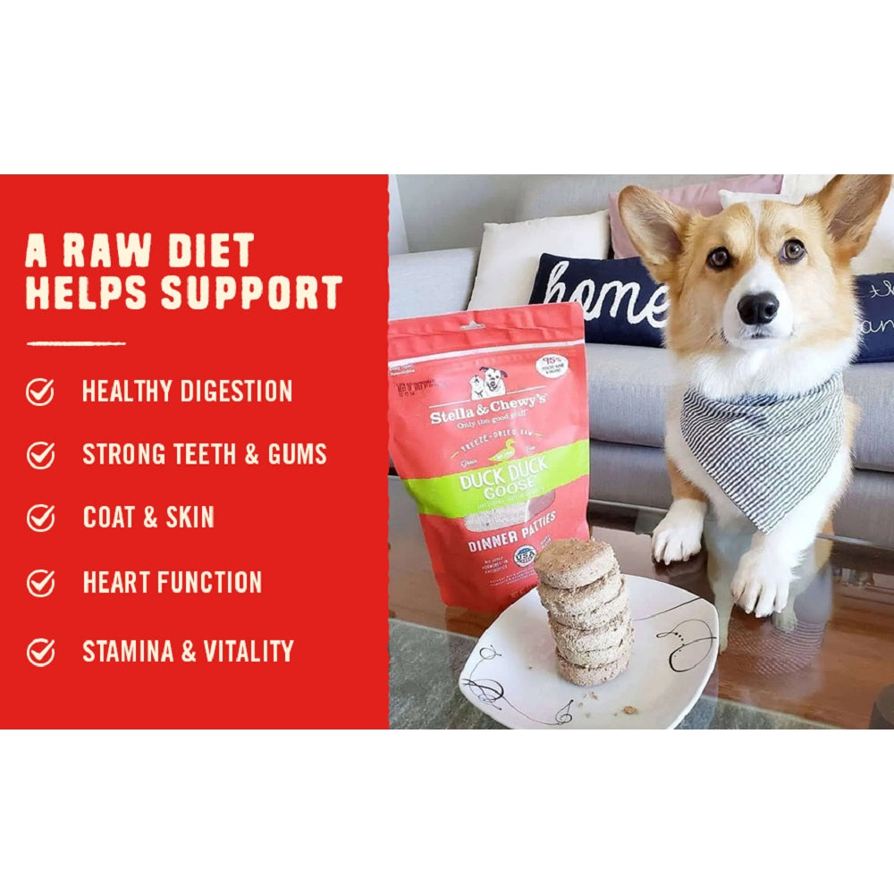 Frozen Raw Duck & Goose Dinner Patties Dog Food - Image 3