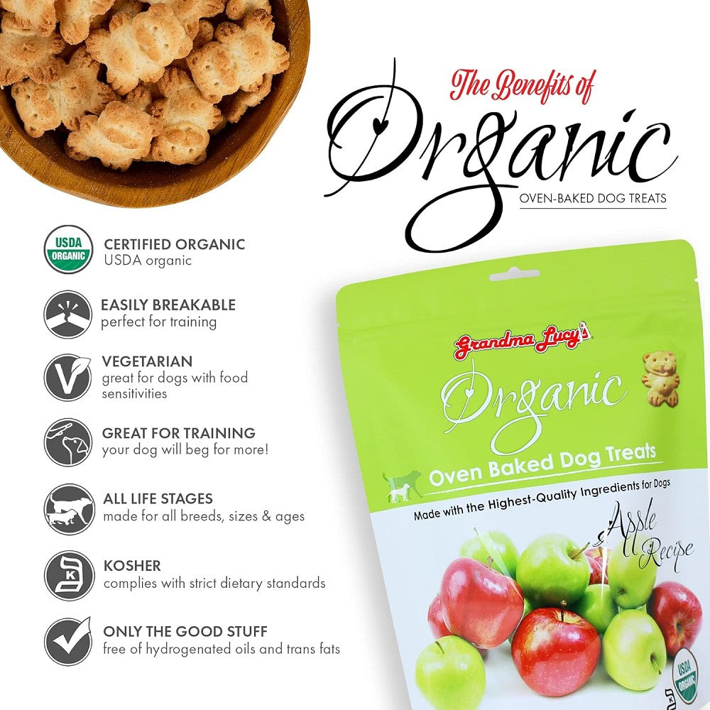 Organic Oven Baked Apple Dog Cookies - Image 2