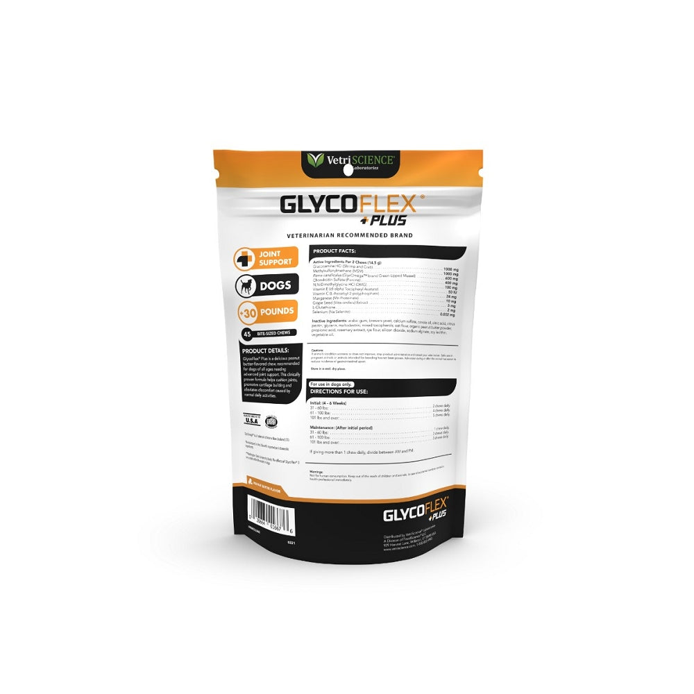 GlycoFlex Plus Hip and Joint Supplement for Medium and Large Dogs - Peanut Butter Recipe - Image 5