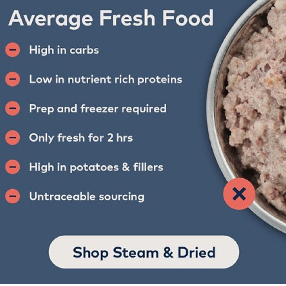 Steam & Dried - Cage-Free Chicken With Orchard Fruits Dog Food - Image 8