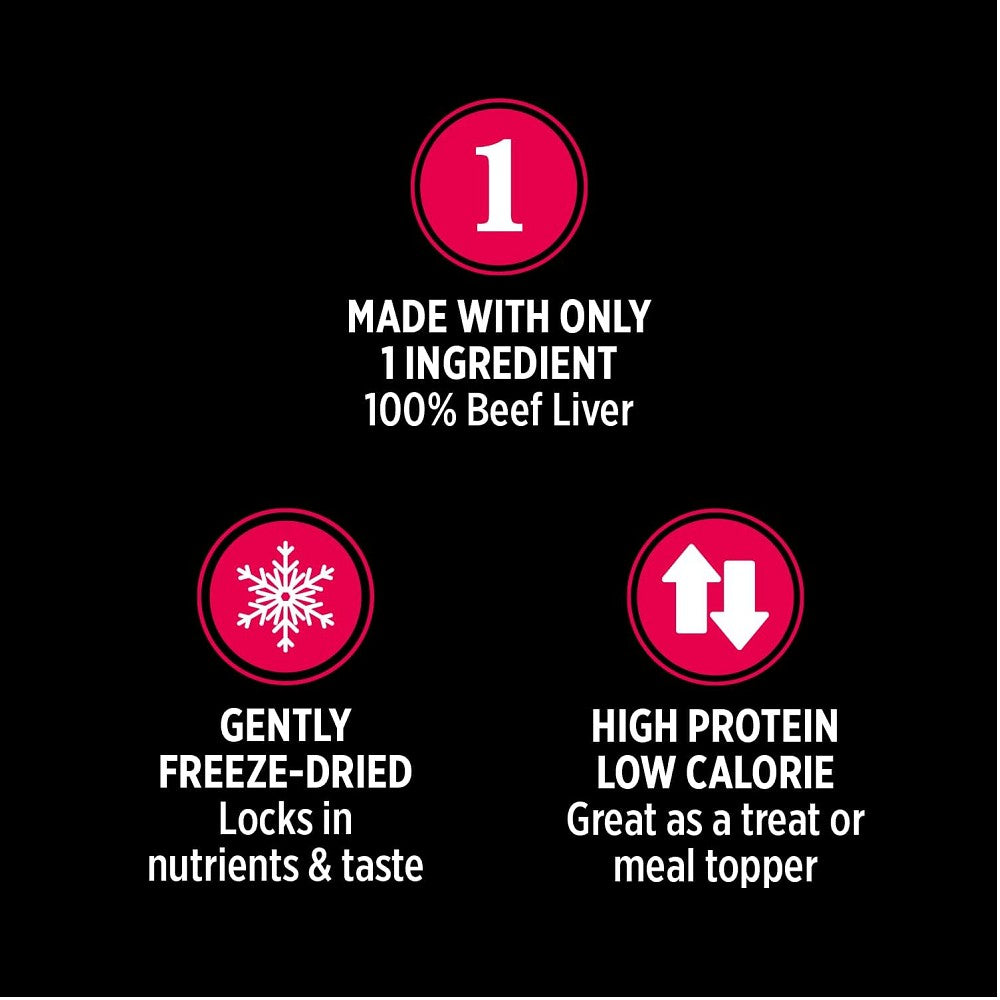 SubZero Freeze-Dried Beef Liver Treats for Dogs & Cats - Image 2
