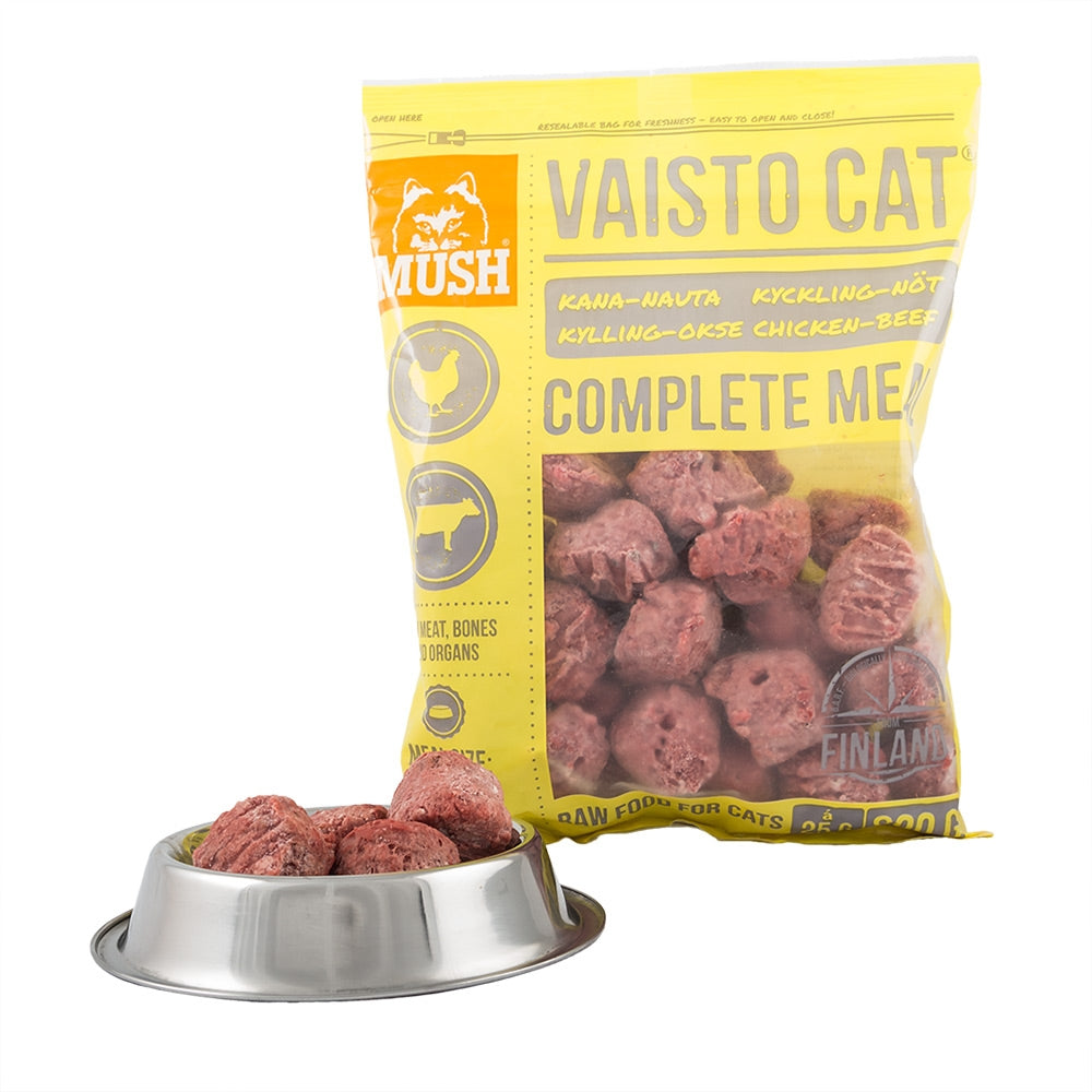 Frozen Vaisto Chicken & Beef Raw Cat Food - Image 2