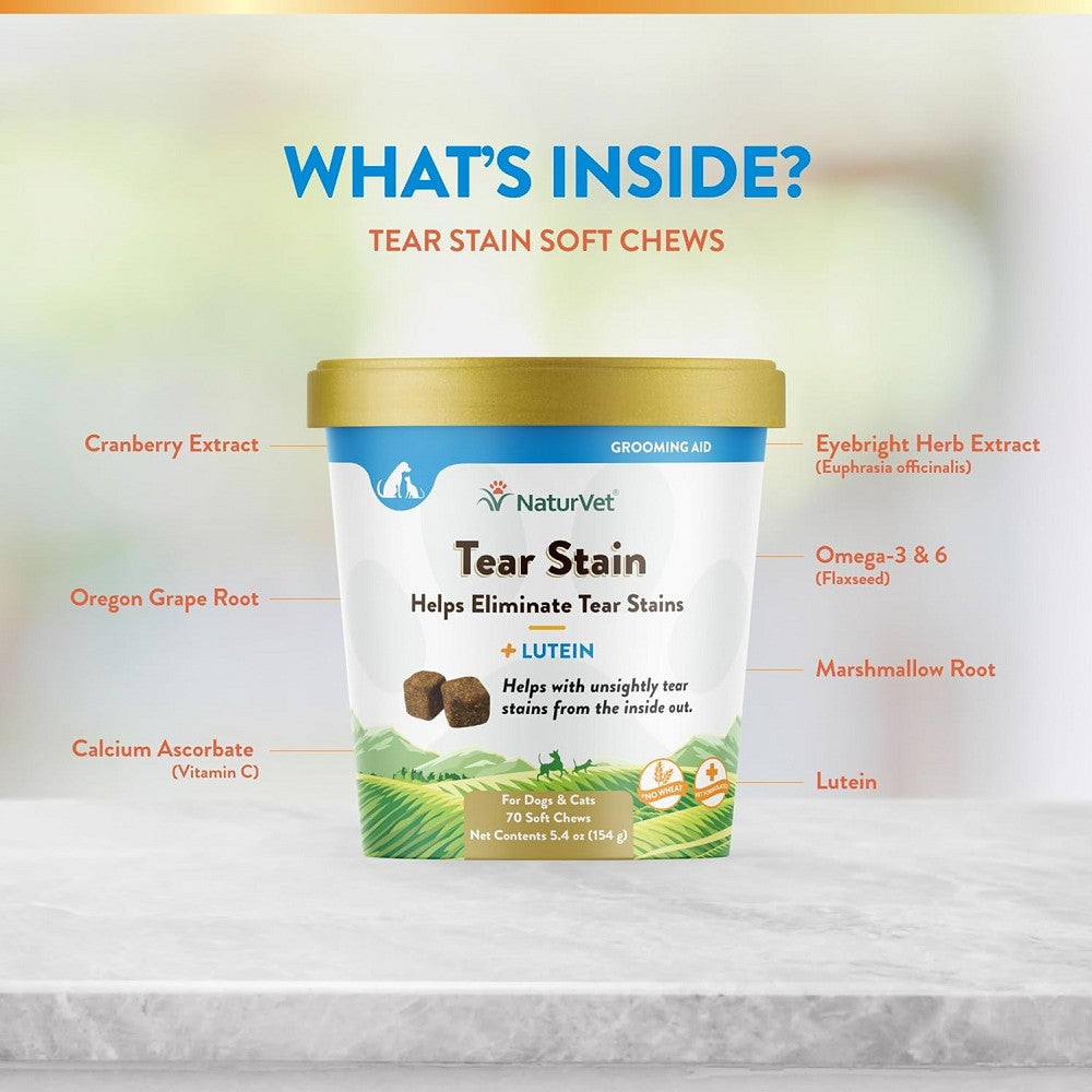 Tear Stain Supplement Plus Lutein Soft Chews for Dogs & Cats - Image 4