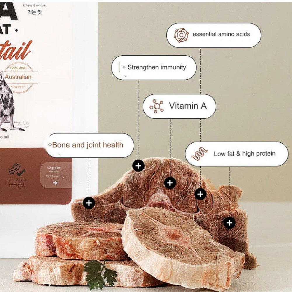 Wild Treat - Freeze Dried Meaty Kangaroo Tail Dog Treats - Image 3