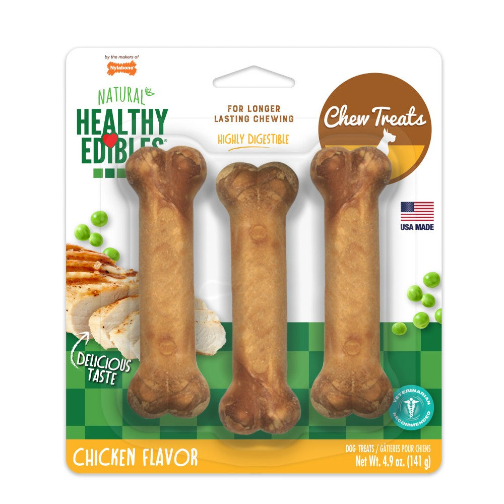 Healthy Edibles Chicken Flavor Dog Dental Chews - Image 2
