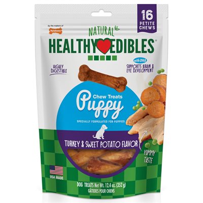 Healthy Edibles Puppy Turkey & Sweet Potato Dog Dental Chews - Image 3