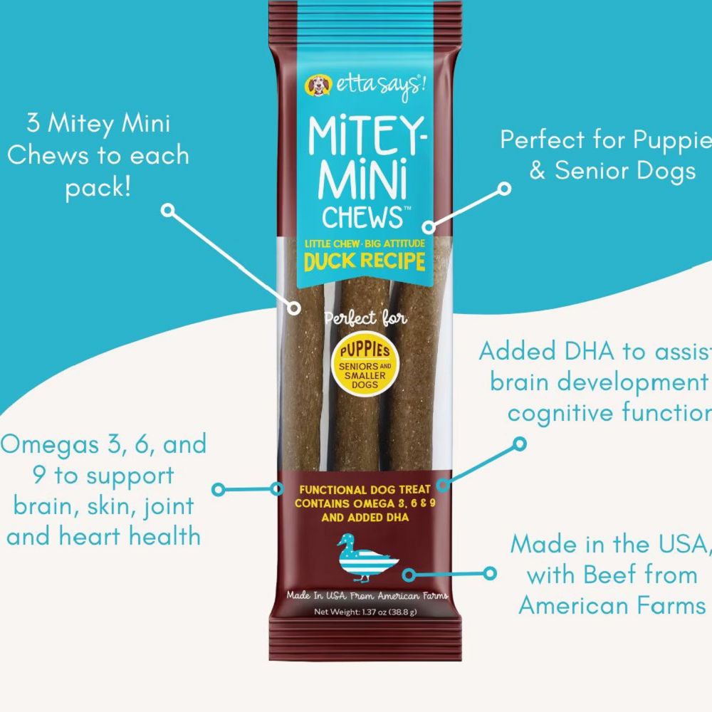 Mitey Mini Jerky Duck Dog Chew - Image 4
