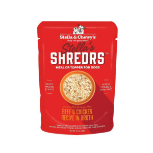 Stella's Shredrs Beef & Chicken Recipe in Broth Dog Pouch