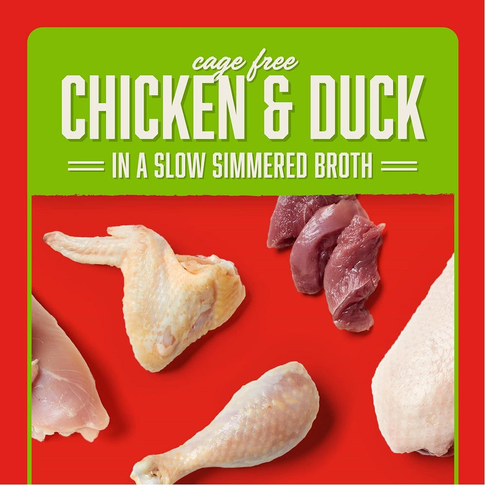 Stella's Shredrs Chicken & Duck Recipe in Broth Dog Pouch - Image 3