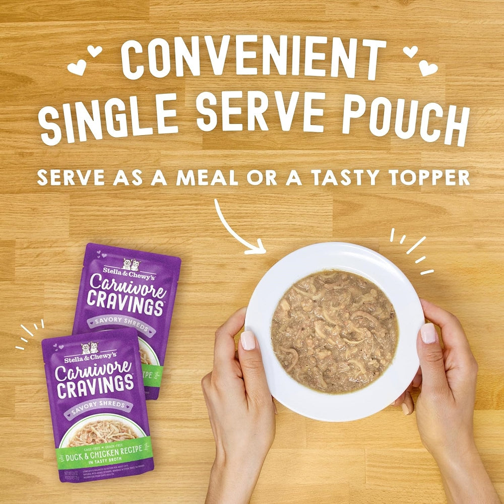 Stella & Chewy's - Carnivore Cravings Chicken & Duck Complete Diet Cat Pouch - Image 5