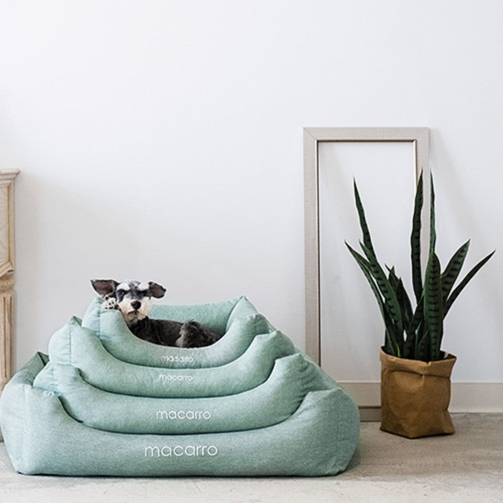 Linen Cotton Latex Bed for Pets - Image 8