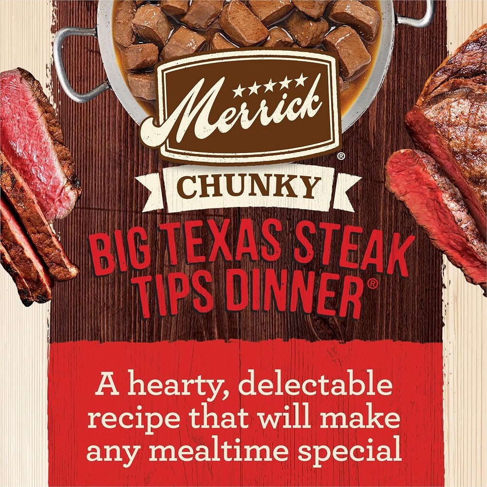 Adult Grain Free Chunky Big Texas Steak Tip Dinner Dog Can - Image 5