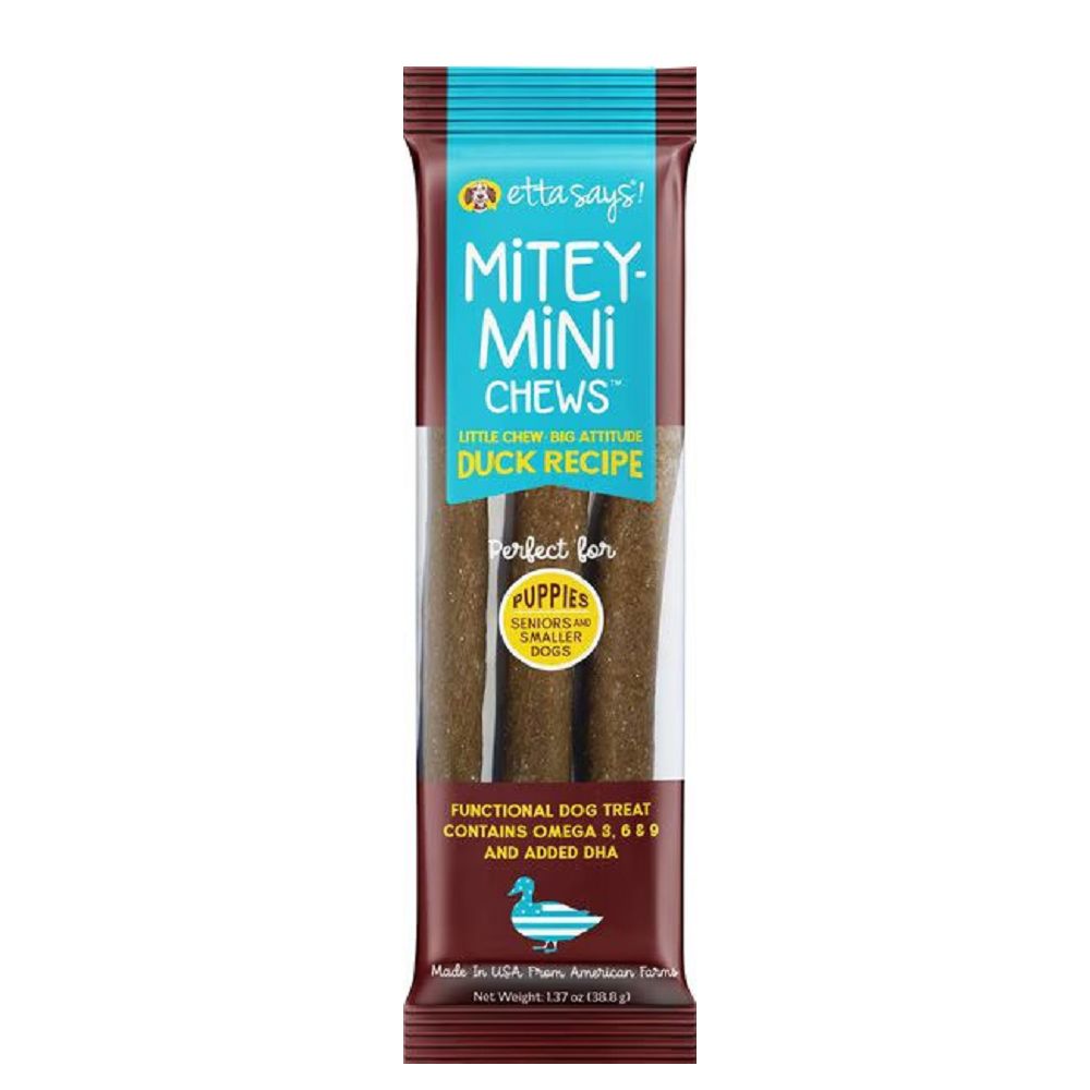 Mitey Mini Jerky Duck Dog Chew - Image 2