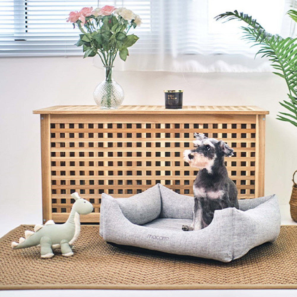 Linen Cotton Latex Bed for Pets - Image 11