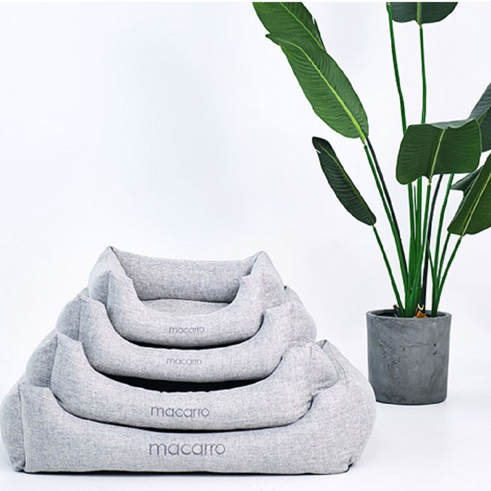 Linen Cotton Latex Bed for Pets - Image 10