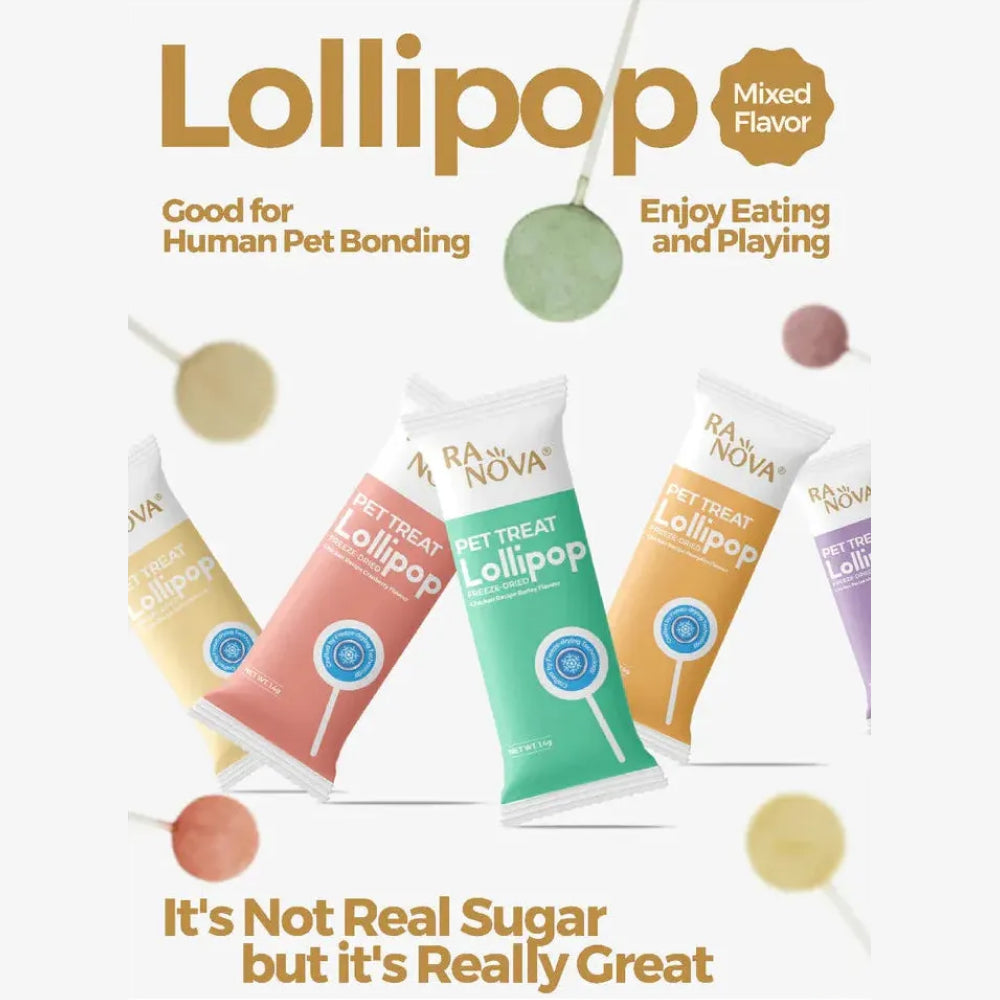 Freeze-Dried Lollipop Mixed Flavor Cat Treats - Image 8