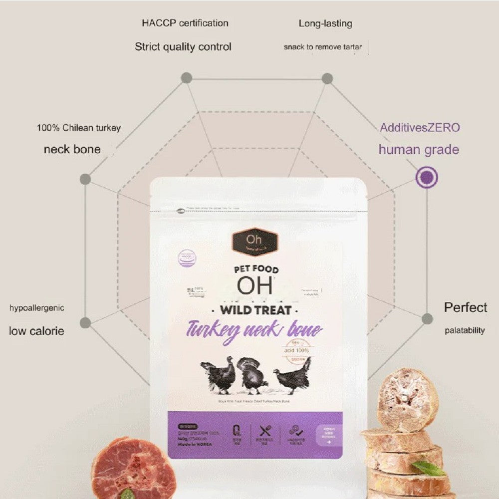 Wild Treat - Freeze Dried Meaty Turkey Neck Bone Dog Treats - Image 3