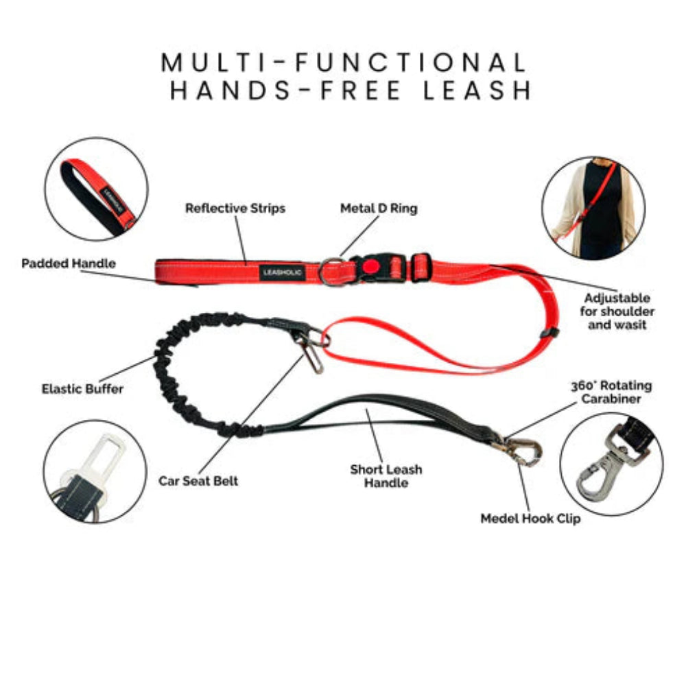6 in 1 Multi-functional Hands-Free Dog Leash - Image 5