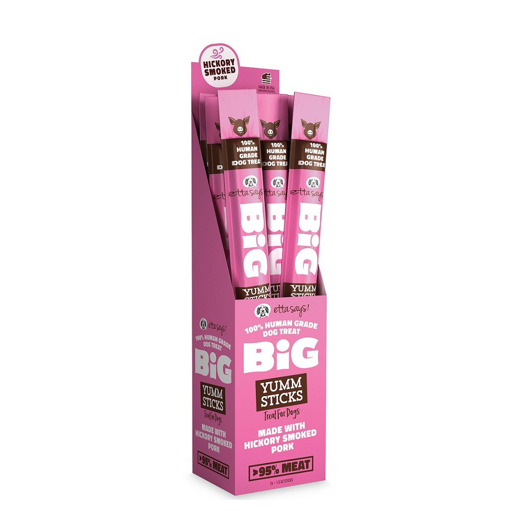 Big Yumm Stick Jerky Hickory Smoked Pork Dog Chew - Image 2