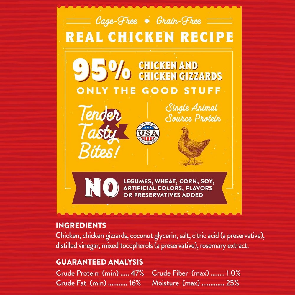 Real Cage-Free Chicken Jerky Bites Dog Treats - Image 2