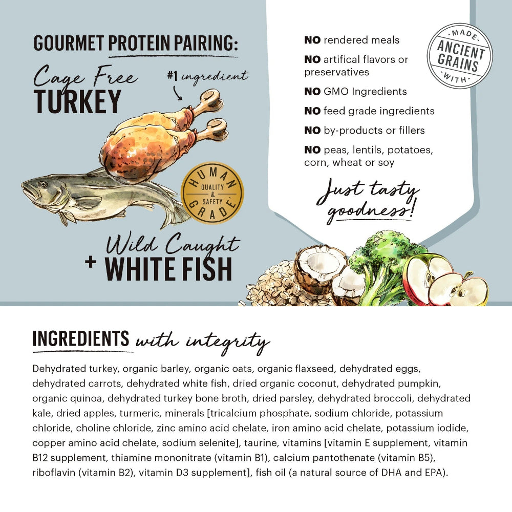 Gourmet Grains Turkey & Fish Complete Dehydrated Dog Food - Image 4