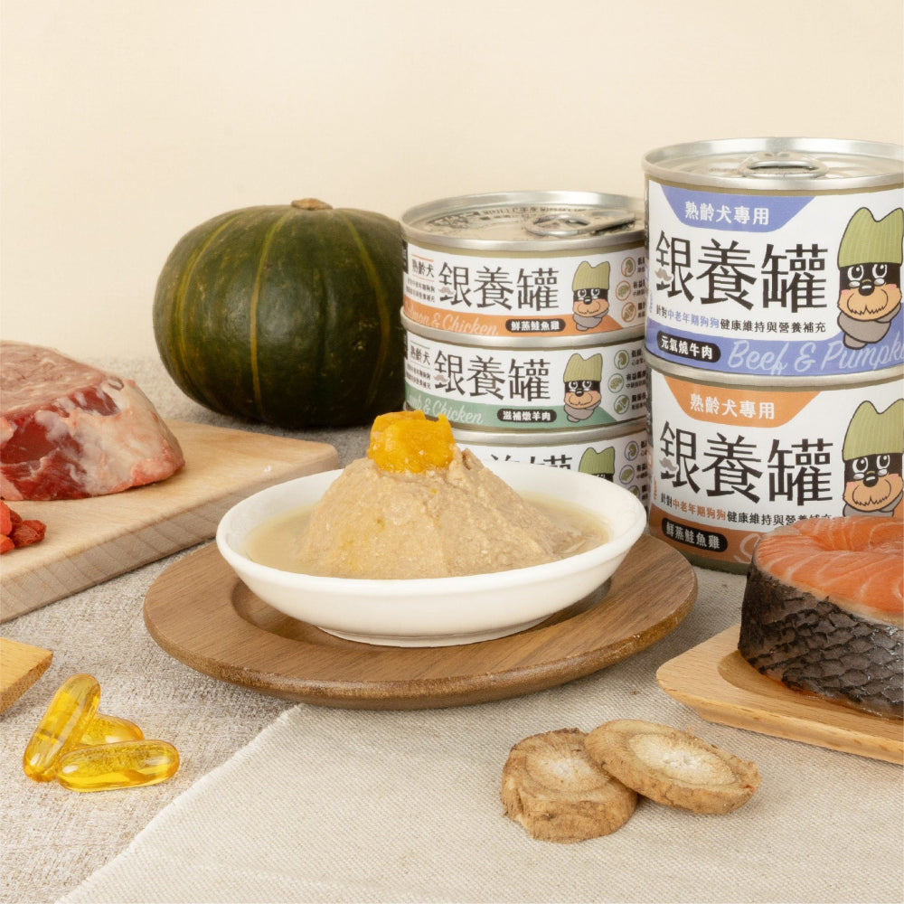Salmon & Chicken Complete Balanced Senior Dog Can - Image 3