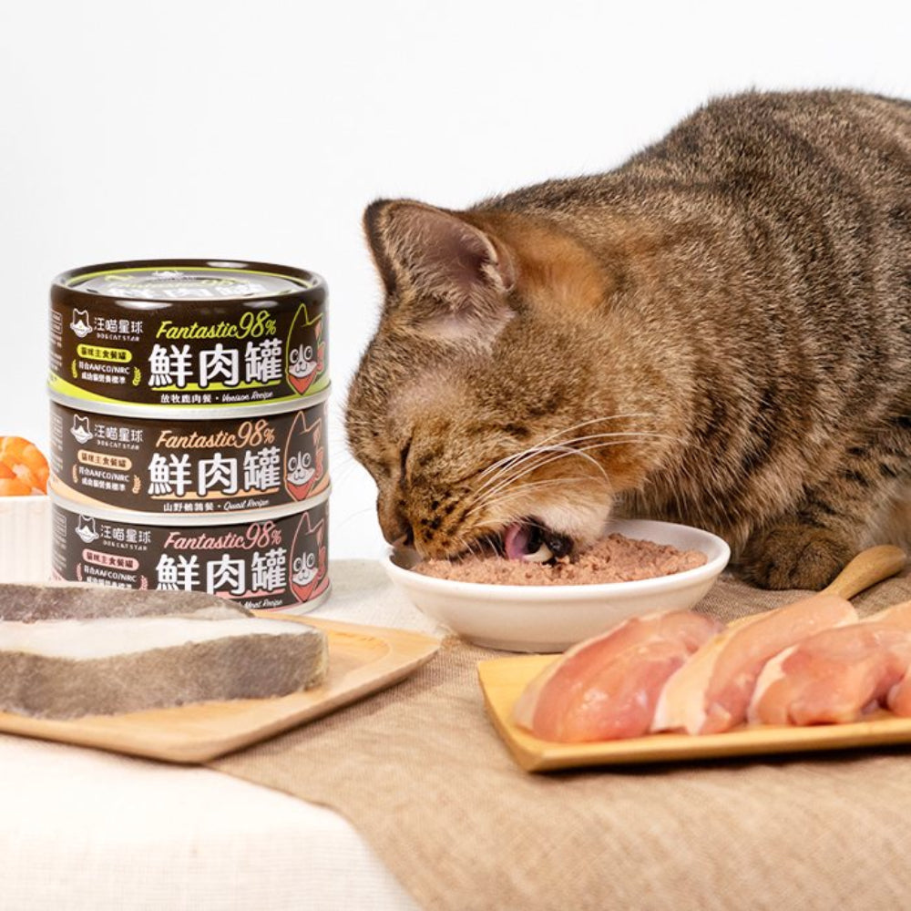 Fantastic 98% - Chicken & Halibut Complete Balanced Cat Can - Image 3