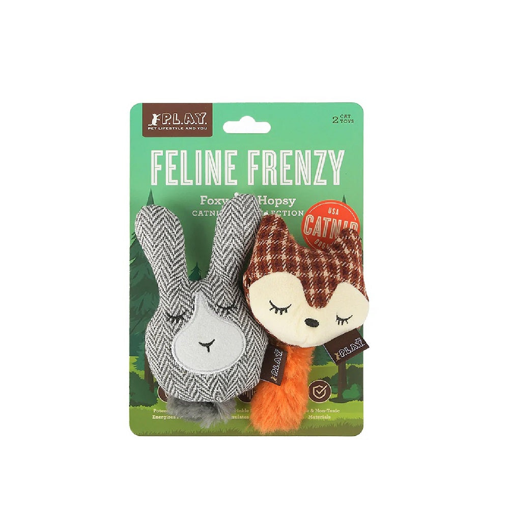 Forest Friends - Fox & Bunny Cat Toy Set - Image 3