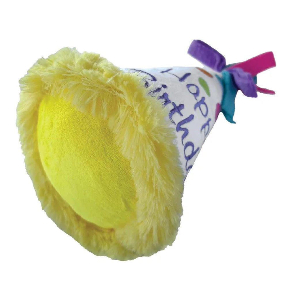 Birthday Hat Crinkle Dog Plush Toy - Image 3