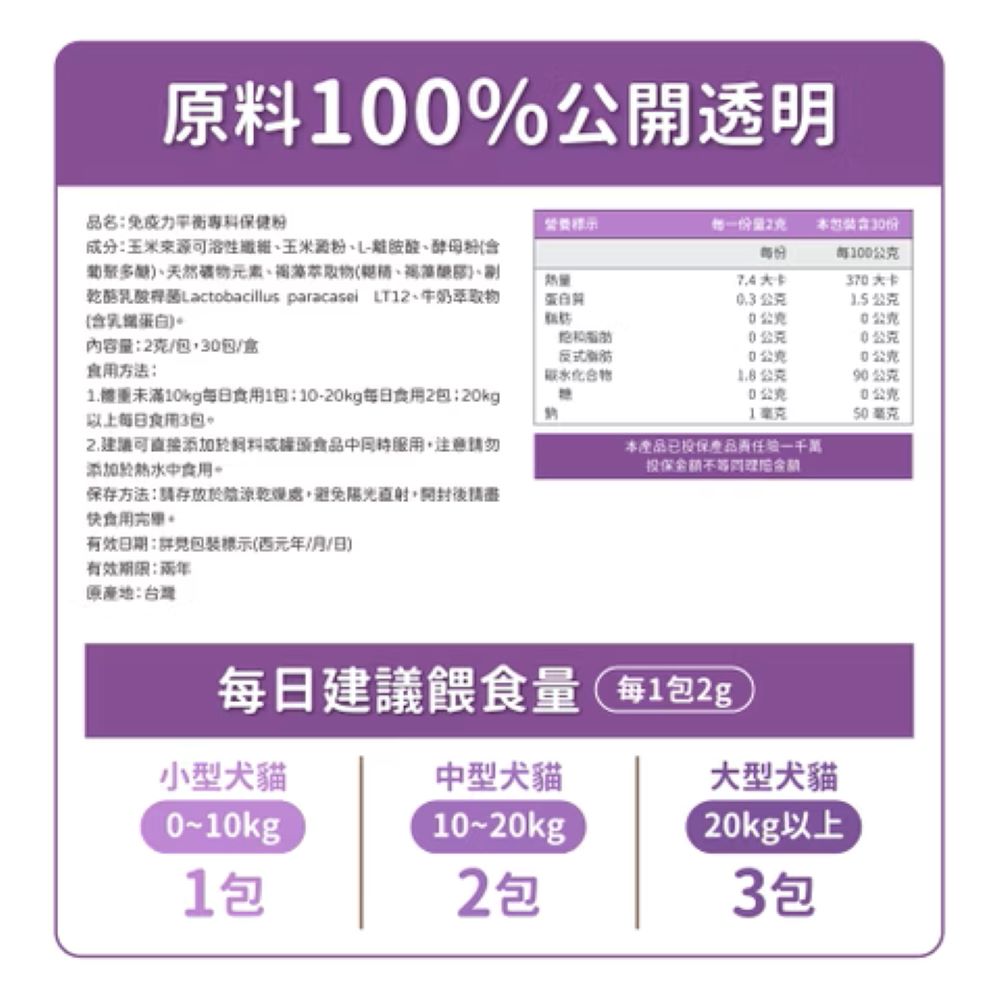 Immune System Support Powder Supplement for Dogs & Cats - Image 2
