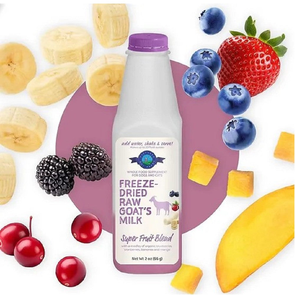 Freeze Dried Raw Goat's Milk Super Fruit Blend for Dogs & Cats - Image 3