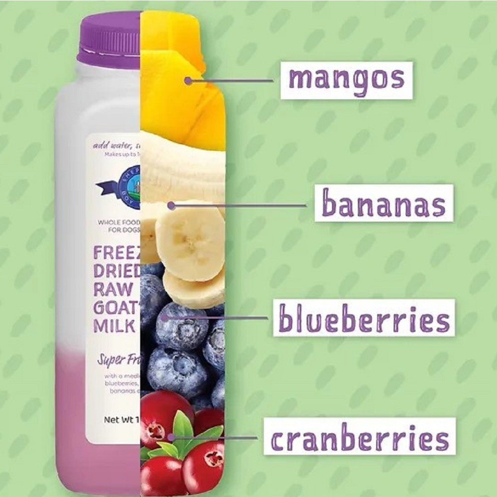 Freeze Dried Raw Goat's Milk Super Fruit Blend for Dogs & Cats - Image 4