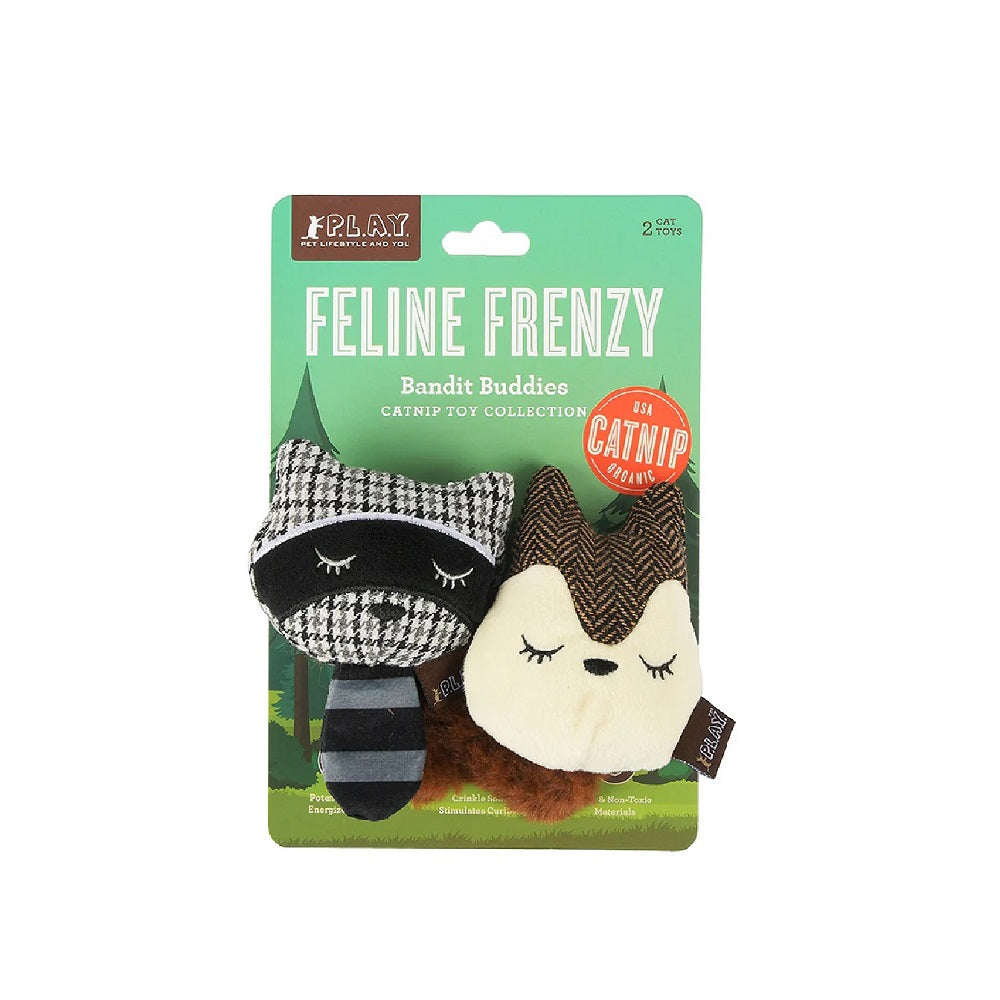 Forest Friends - Racoon & Squirrel Cat Toy Set - Image 3