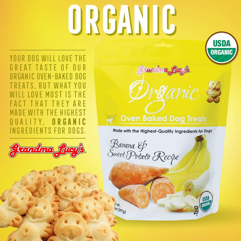 Organic Oven Baked Banana & Sweet Potato Dog Cookies - Image 4