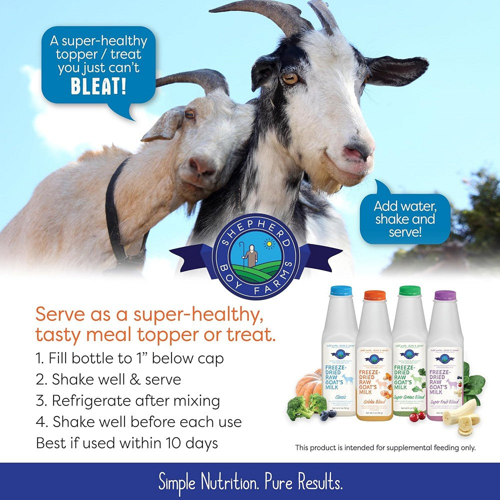 Freeze Dried Raw Goat's Milk Golden Blend for Dogs & Cats - Image 3
