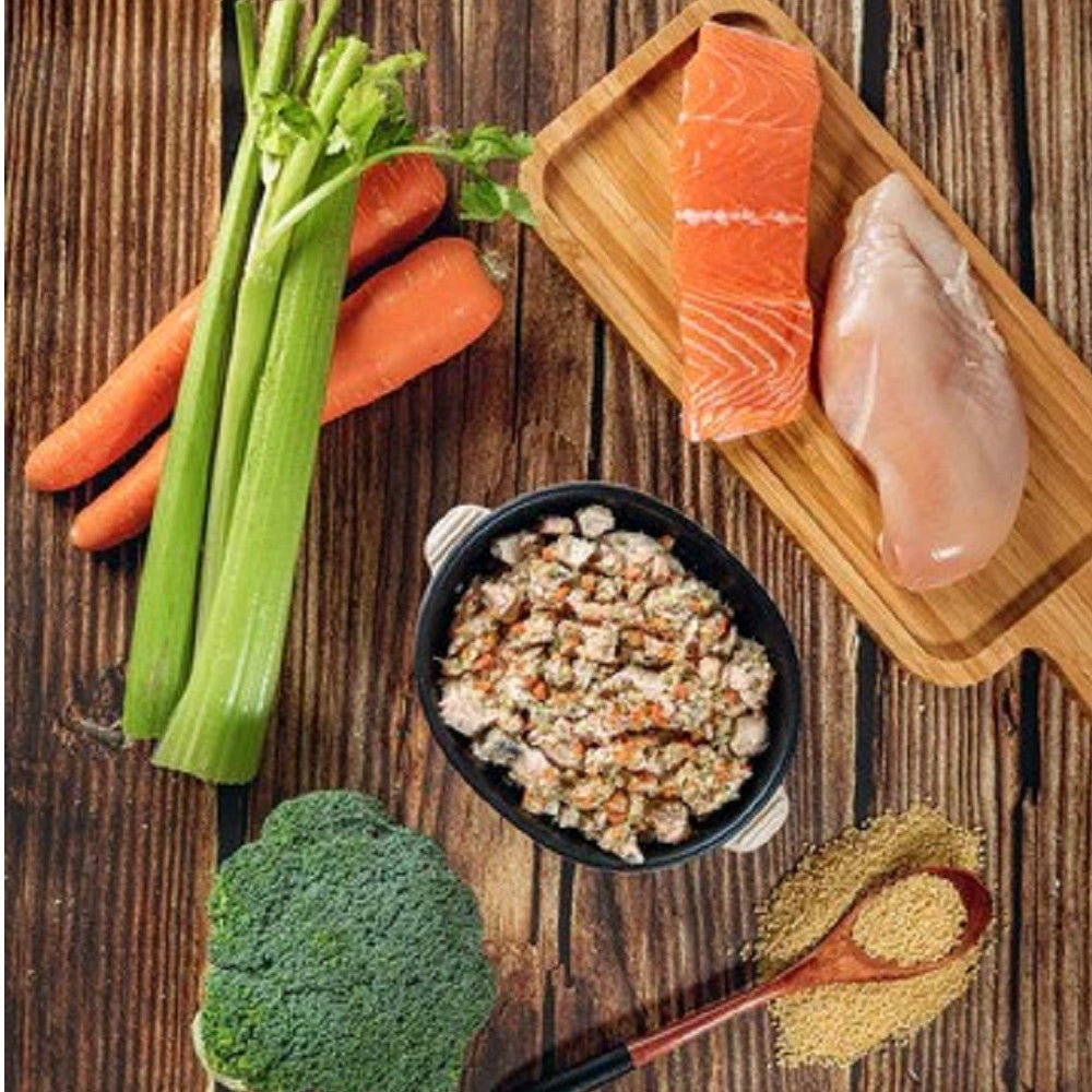MyHappii - Frozen Fresh Made Hormone-Free Chicken and Norwegian Boneless Salmon Recipe Dog Food - Image 2