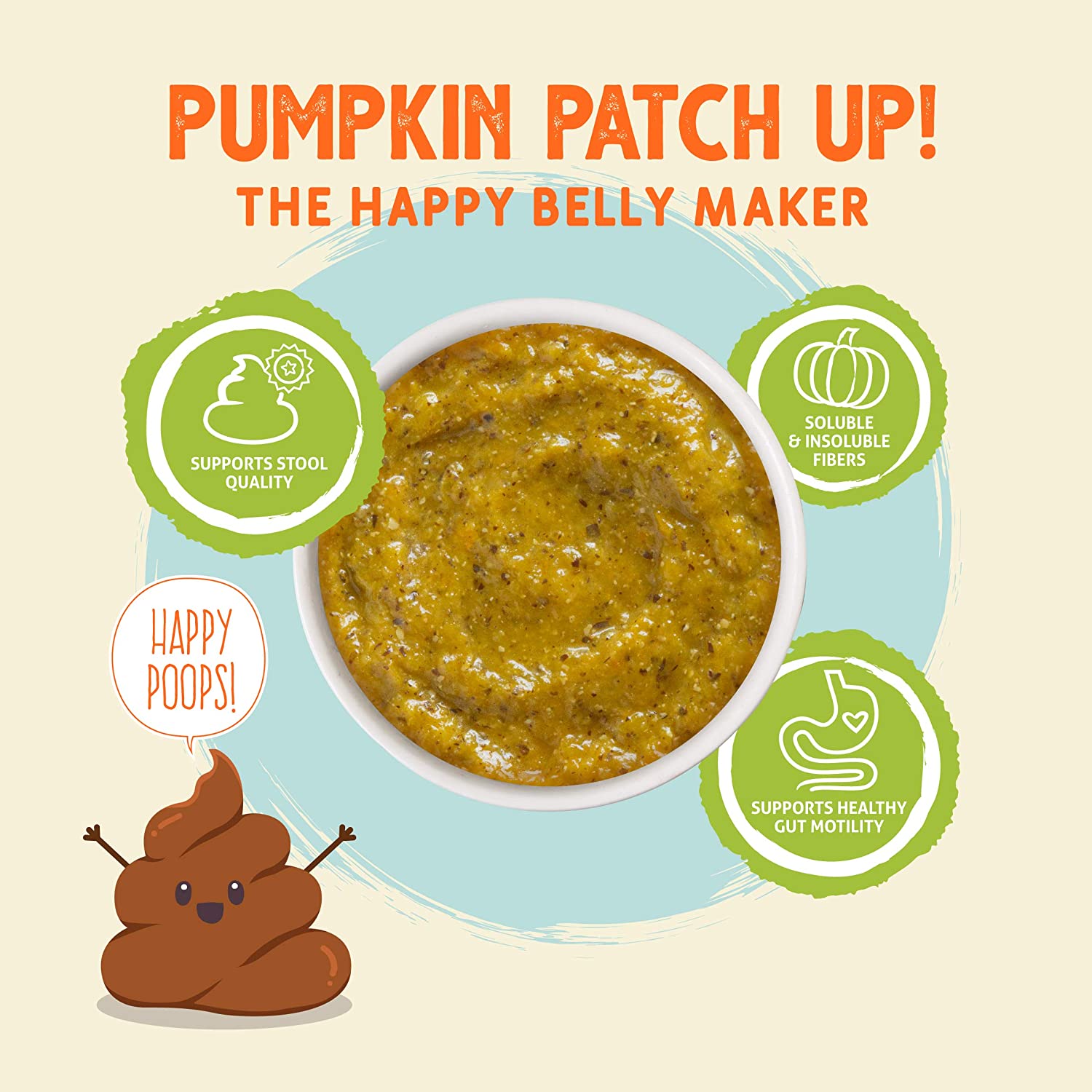 Pumpkin with Coconut Oil & Flaxseeds Dogs & Cats Pouch - Image 2