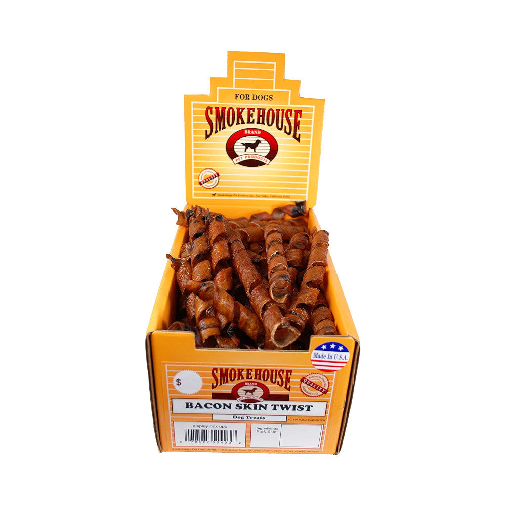 Slow Roasted Bacon Skin Dog Treats