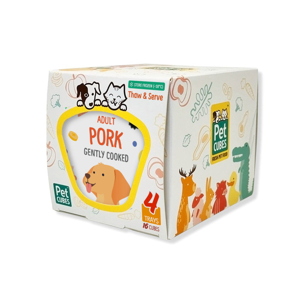 Frozen Fresh Human-Grade Gently Cooked Pork Adult Dog Food - Image 2