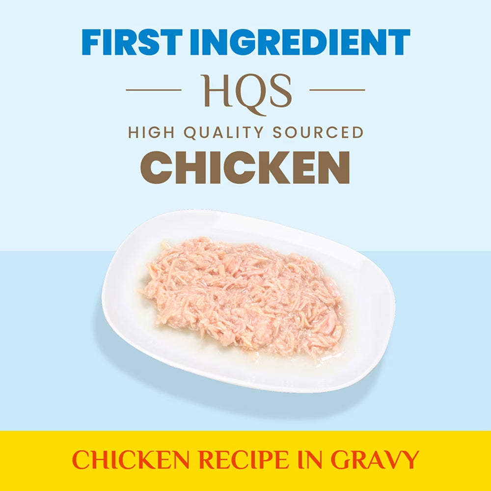 HQS Supportive Indoor Formula - Chicken Recipe In Gravy Adult Cat Food - Image 2