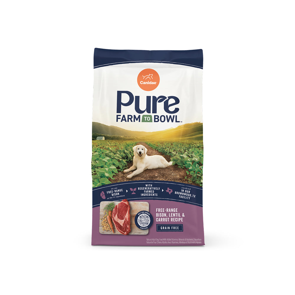 PURE Grain Free Dog Dry Food - Bison, Lentil & Carrot - Image 3