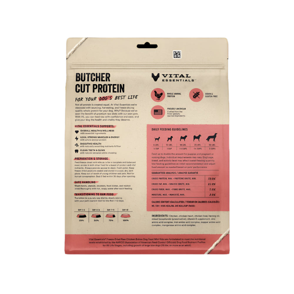 Freeze Dried Raw - Chicken Entree Mini Nibs Dog Food - Image 2