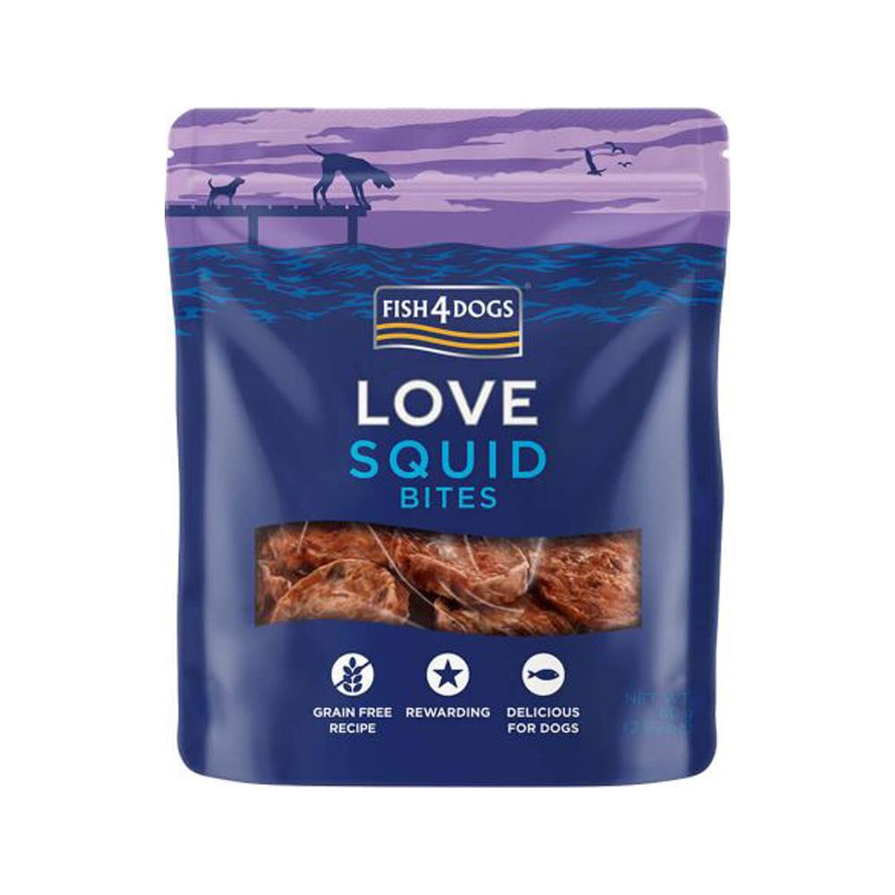 Fish4Dogs - Squid Bites Dog Treats 80 g