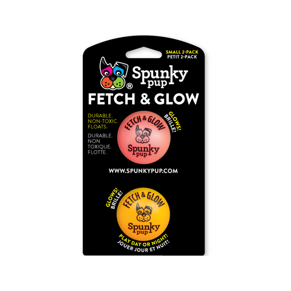 Spunky Pup - Fetch & Glow Balls Dog Toys