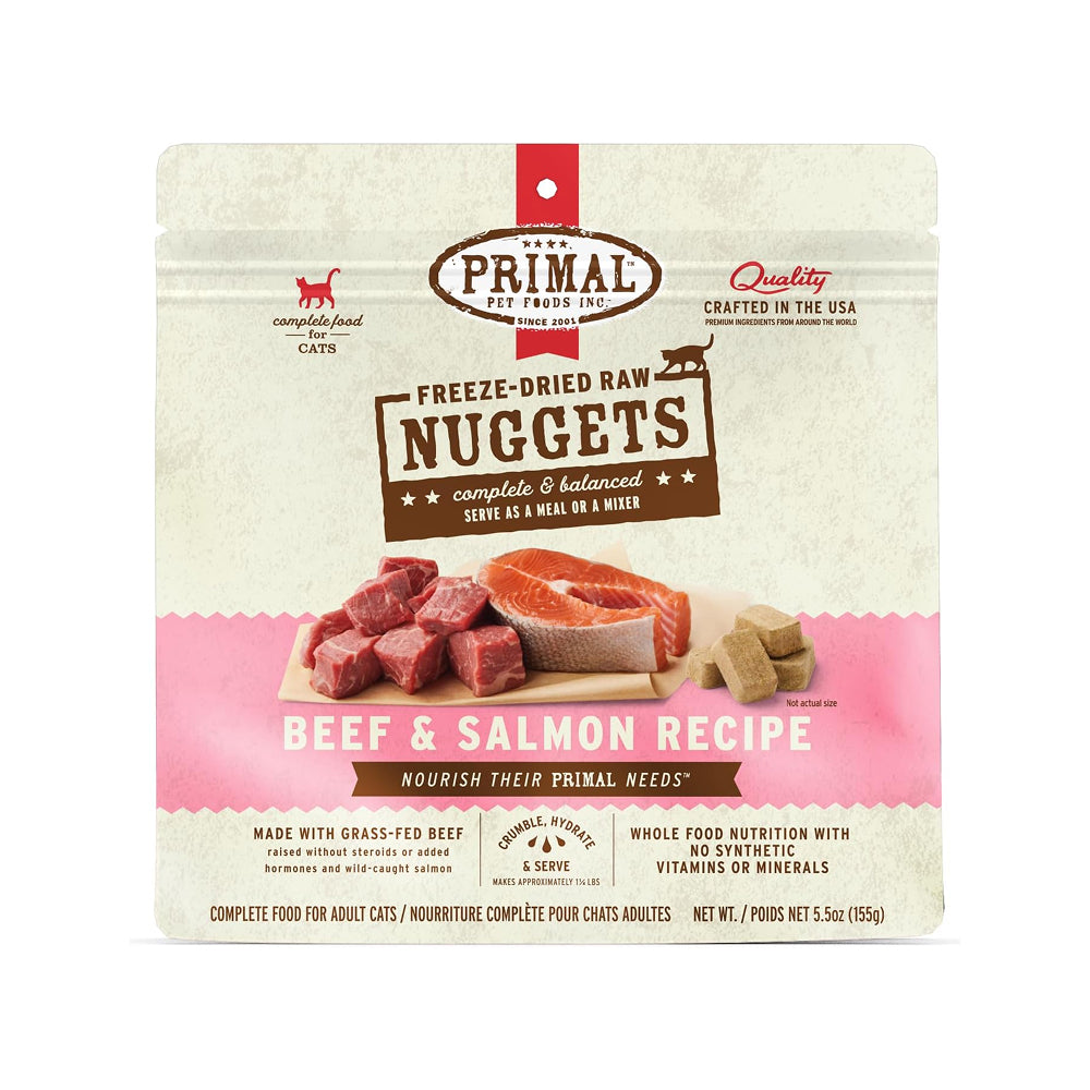 Freeze Dried Beef & Salmon Nuggets Cat Food