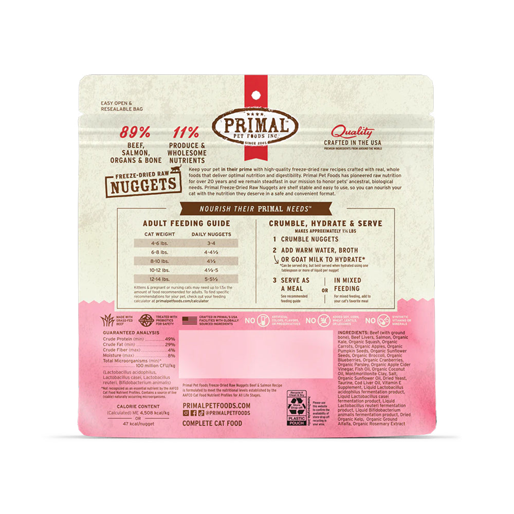 Freeze Dried Beef & Salmon Nuggets Cat Food - Image 2